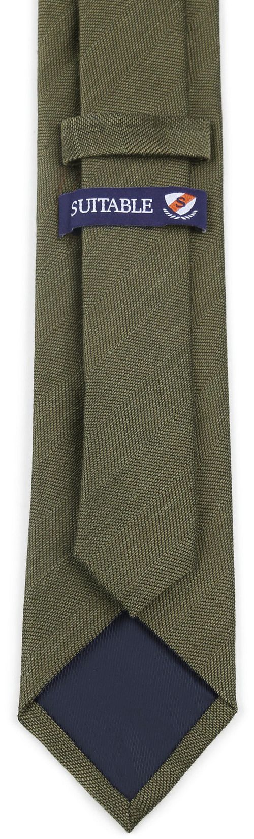 Suitable Linned Silke Slips Grøn Product / Achterkant