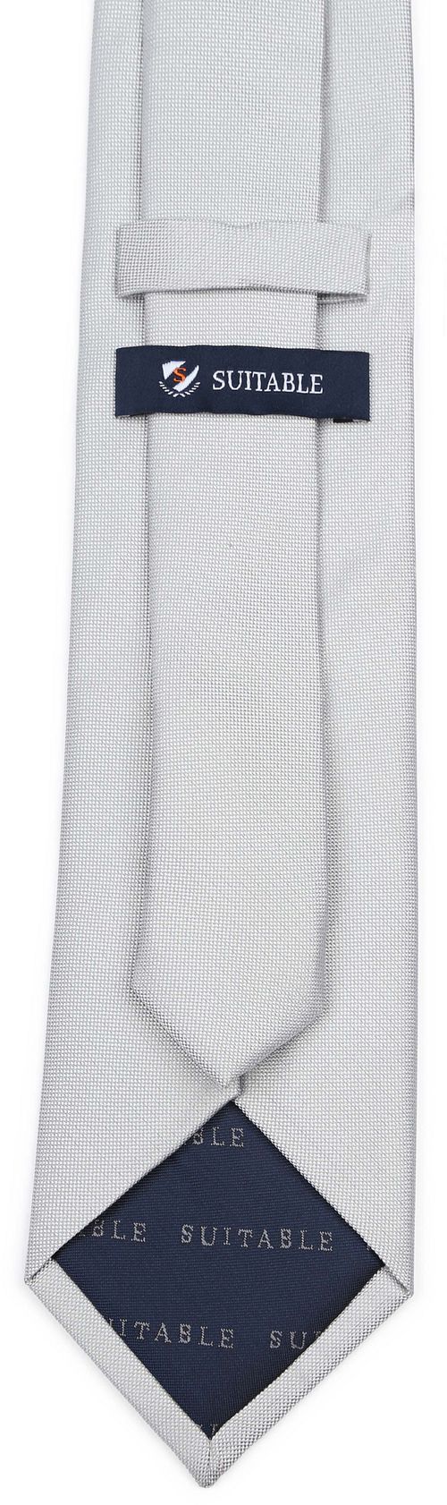 Cravatta in seta Suitable argento Product / Achterkant