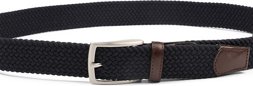 Profuomo pleciony pasek w kolorze granatowym Product / Detail