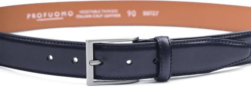 Profuomo Skórzany pasek w kolorze ciemnogranatowym Product / Detail