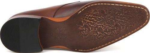 Zapato de piel para hombre Suitable en color coñac oscuro Product / Detail