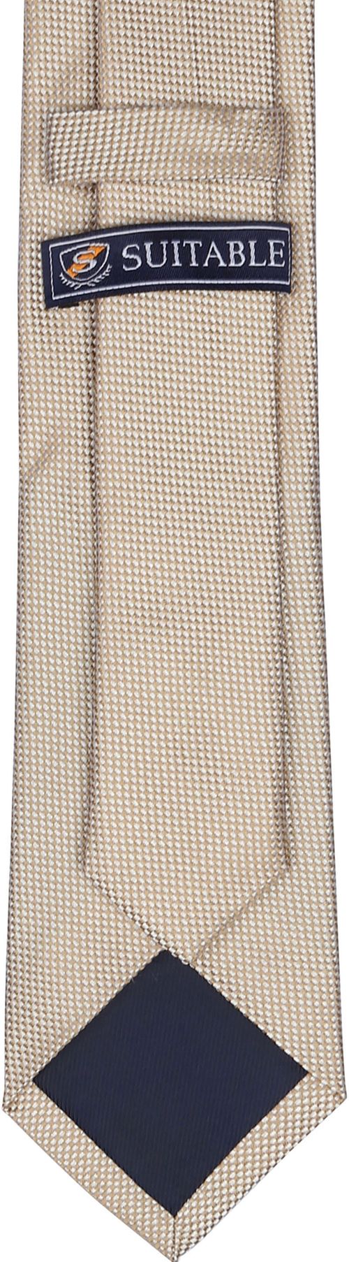 Suitable Silk Tie Beige Product / Achterkant