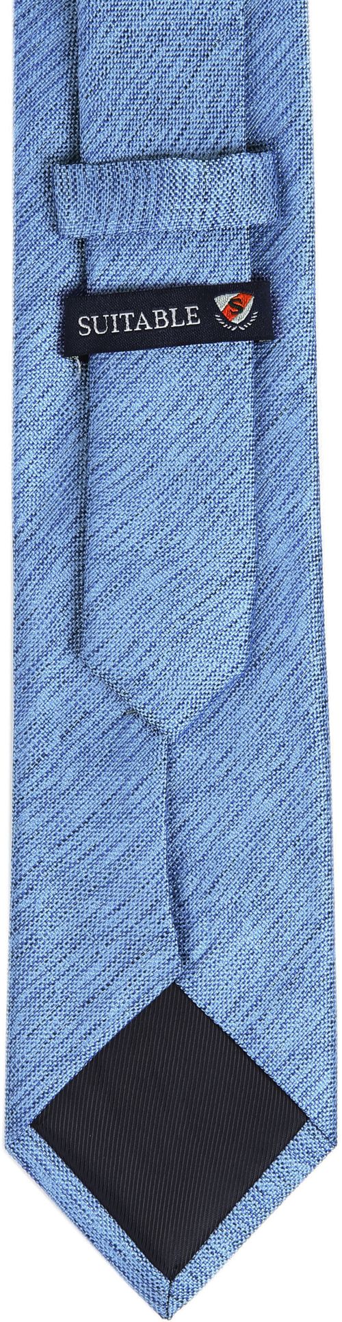 Stropdas Zijde Blauw K81-2 Product / Achterkant