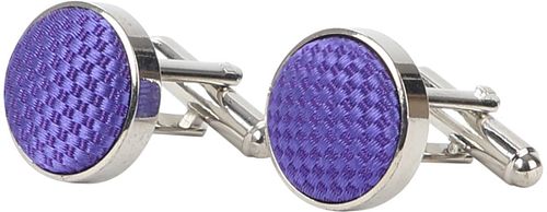Suitable Silk Cufflinks Purple Product / Detail
