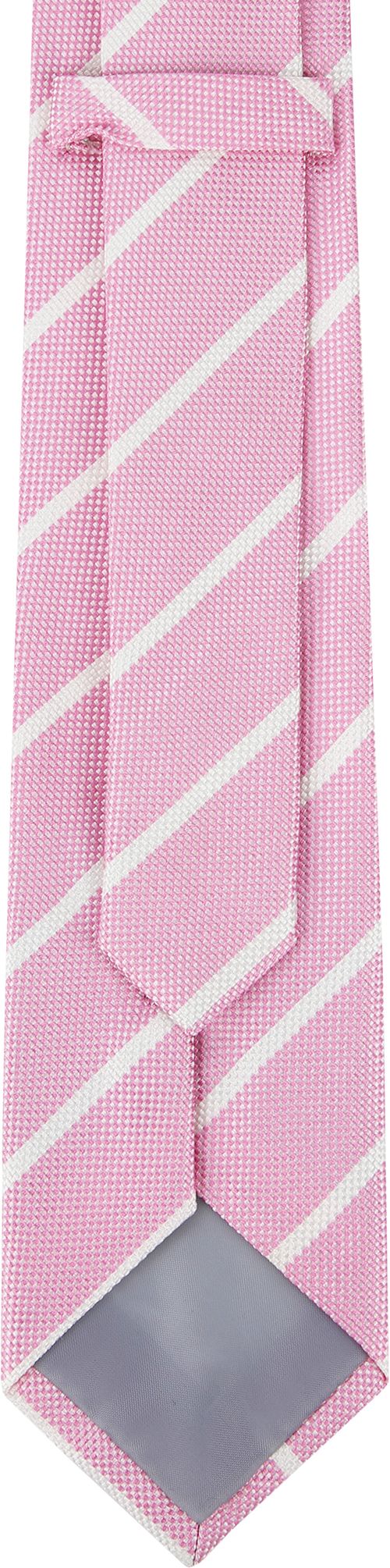 Suitable Cravate Rayures Rose Product / Achterkant