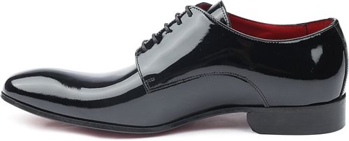 Giorgio Blankpoliertes Lackleder Schwarzer Schuh Product