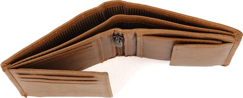 Suitable Portefeuille Nikkei Cuir Marron Clair Anti Skim Product / Detail