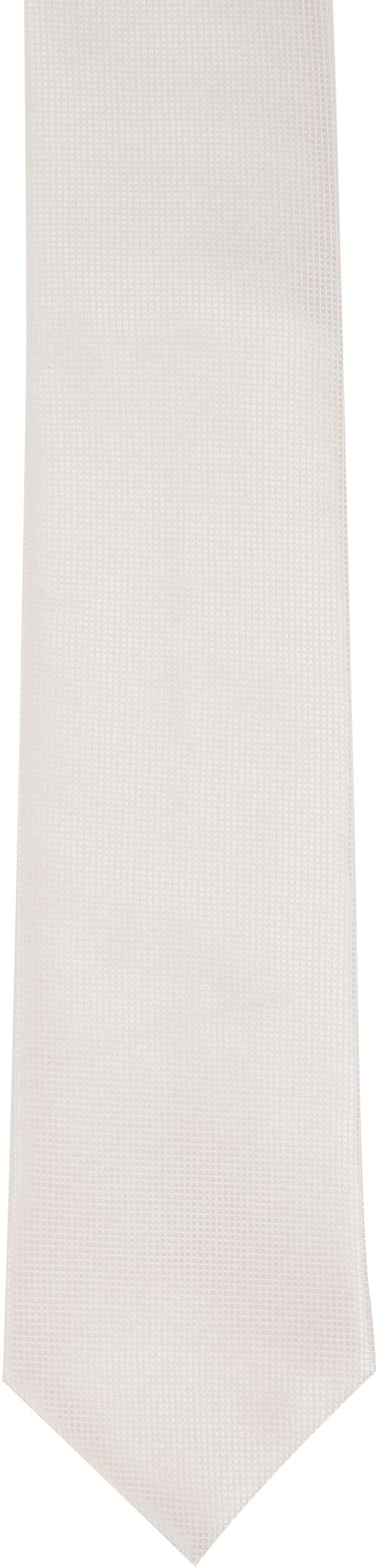 Hochzeit Krawatte + Einstecktuch Carre gebrochenes-Weiß Product