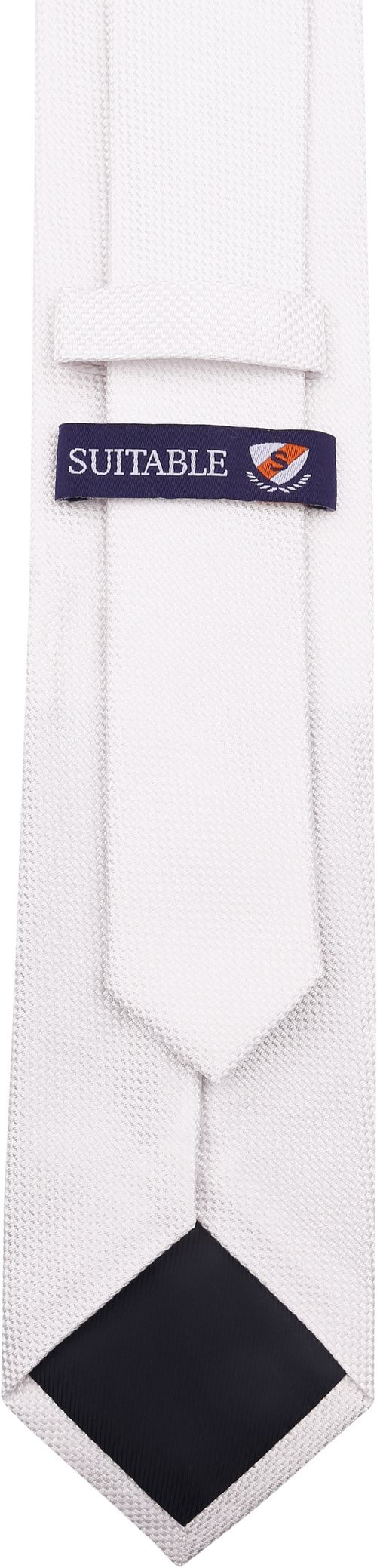Suitable cravatta in seta bianca Product / Achterkant
