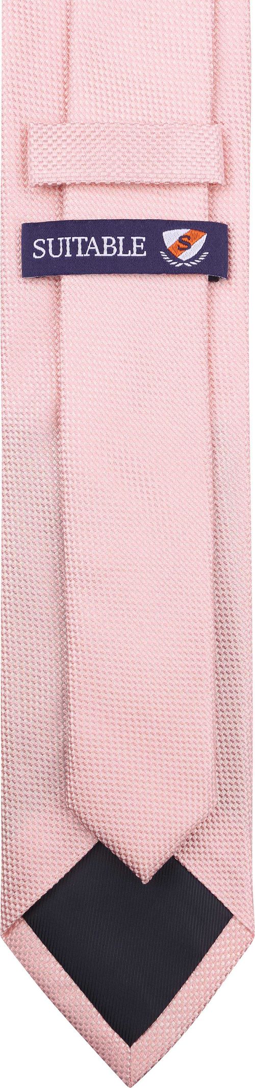 Suitable Cravate Rose Soie Product / Achterkant