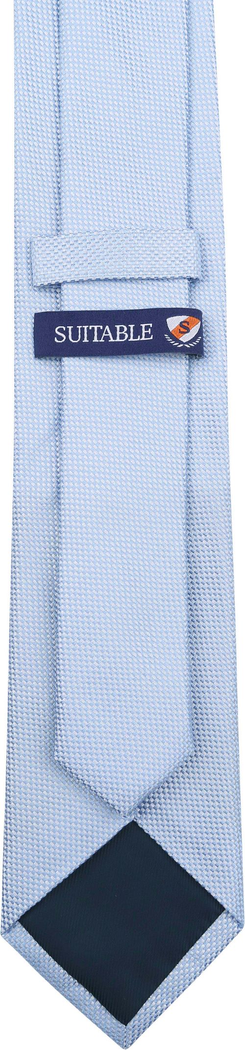 Suitable Cravate Bleu Claire Soie Product / Achterkant