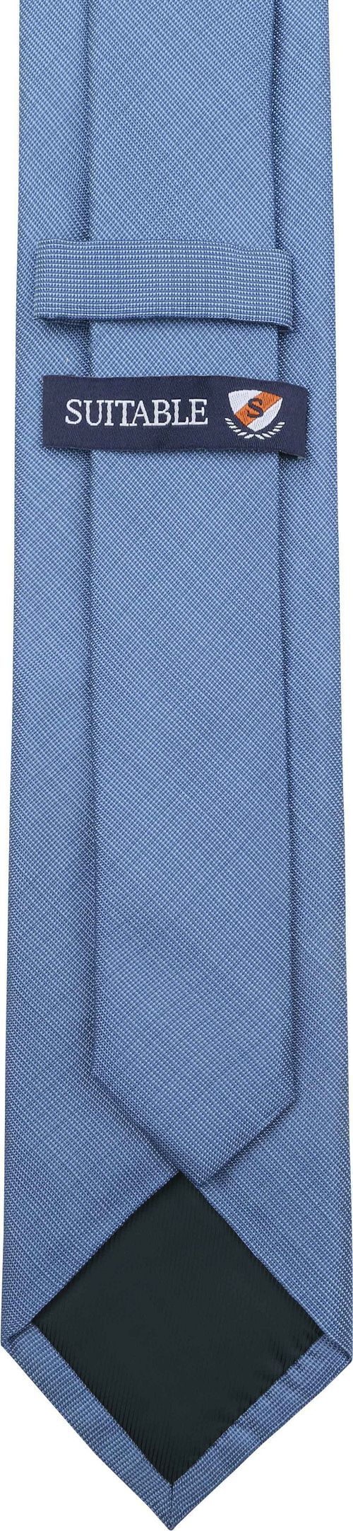 Stropdas Zijde Blauw K81-9 Product / Achterkant