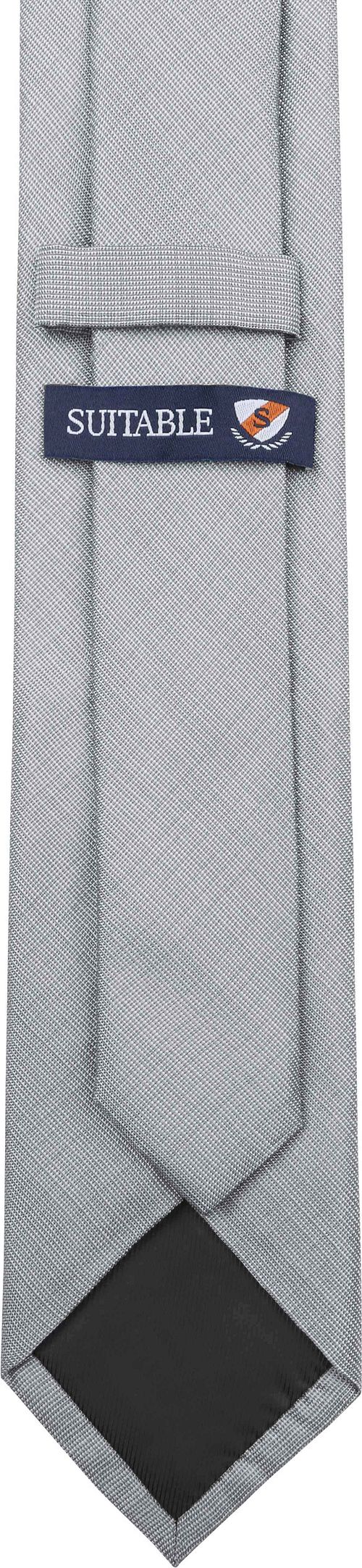 Cravate en Soie Grise K81-11 Product / Achterkant