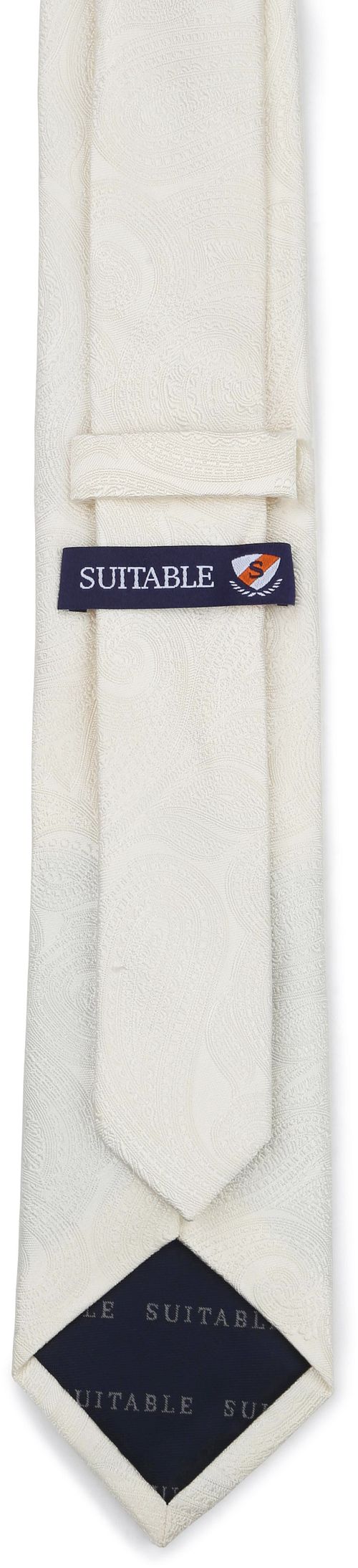 Suitable Bryllupsslips av Silke Paisley Off White Product / Achterkant