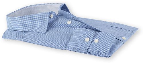 OLYMP Luxor Strijkvrij Shirt Blauw Ruit Comfort Fit Product / Detail