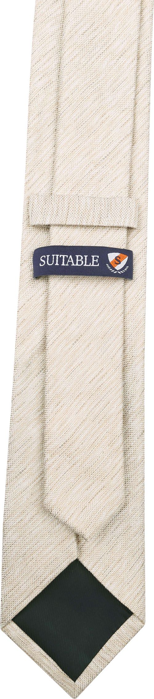 Silk Tie Light Brown K81-6 Product / Achterkant
