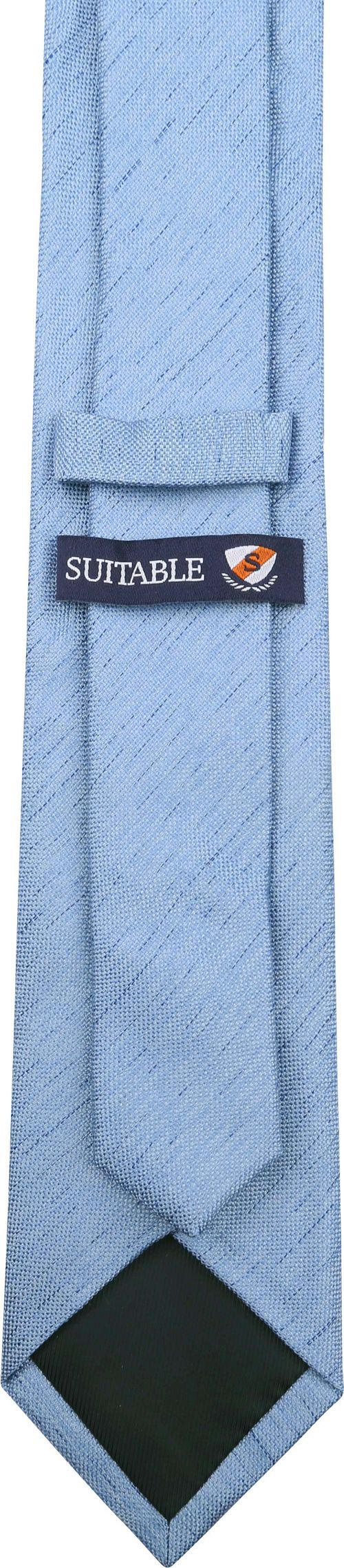 Corbata de seda azul K81-5 Product / Achterkant