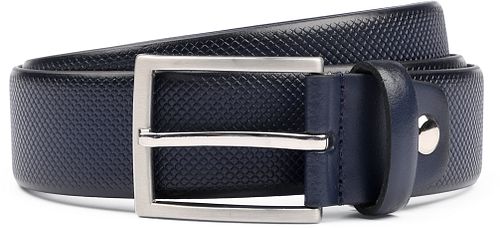 Suitable Riem Structuur Leer Navy Product