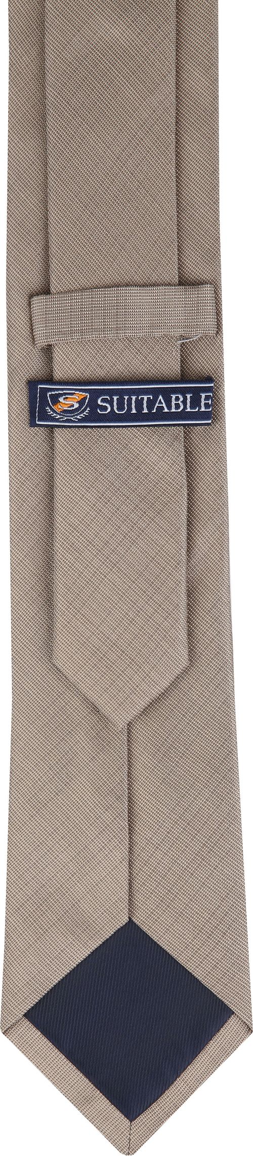 Cravate en Soie Beige K82-1 Product / Achterkant