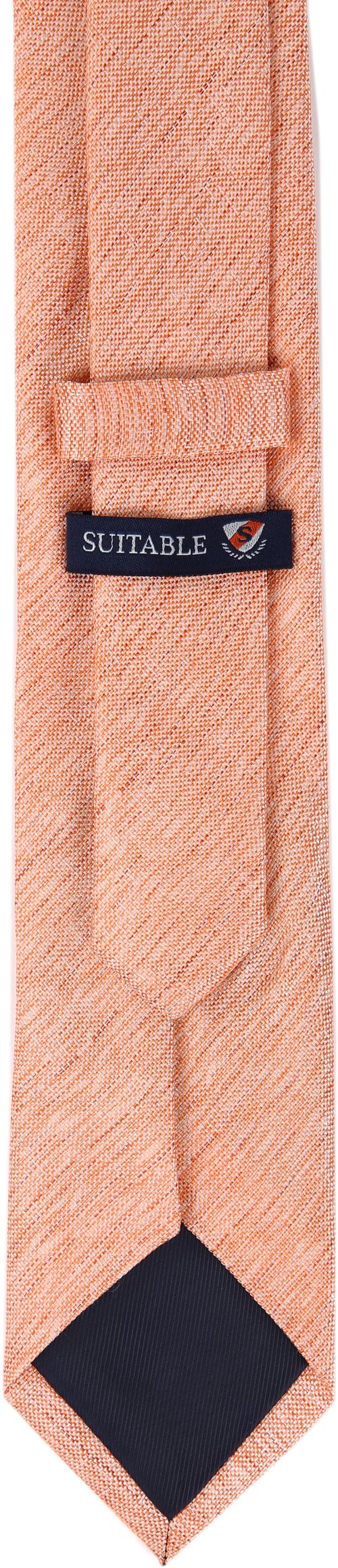 Jedwabny krawat pomarańczowy K81-8 Product / Achterkant