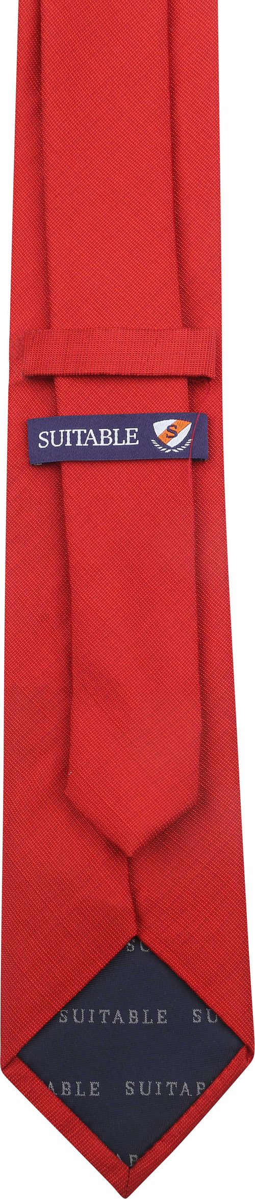 Cravate Soie Rouge K81-14 Product / Achterkant