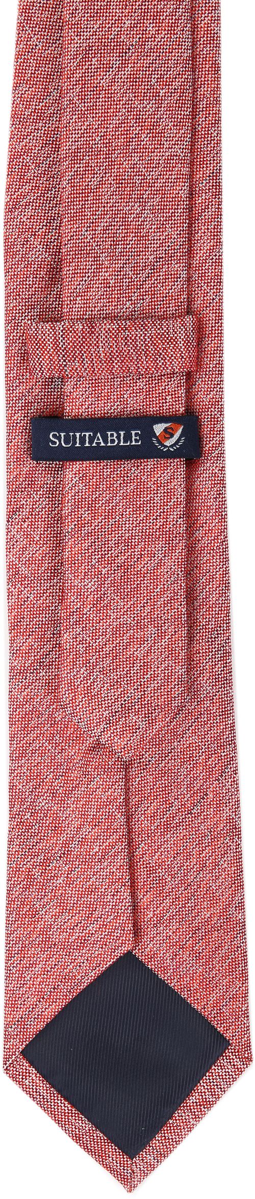 Cravatta in seta rossa K81-1 Product / Achterkant