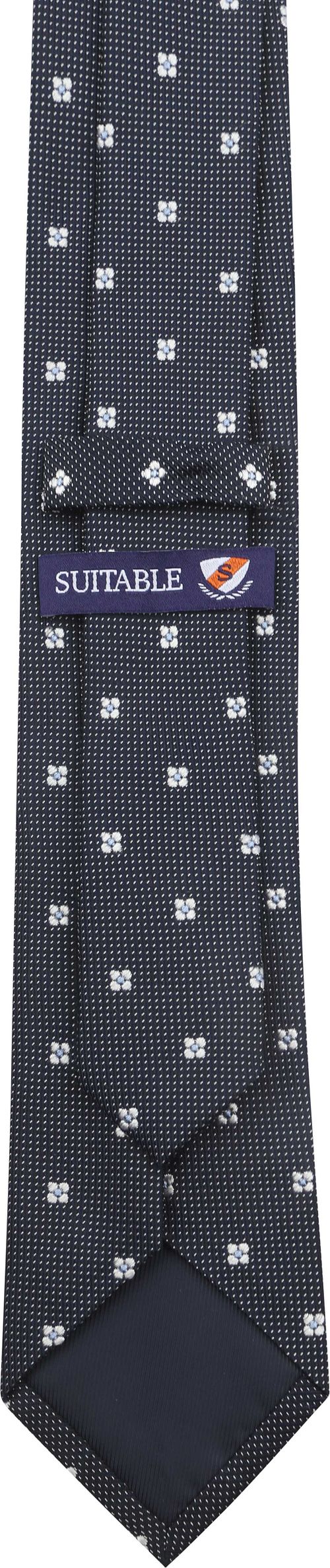 Suitable Slips Silke Blomst Navy Product / Achterkant