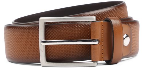 Suitable Ceinture Structure En Cuir Marron Product