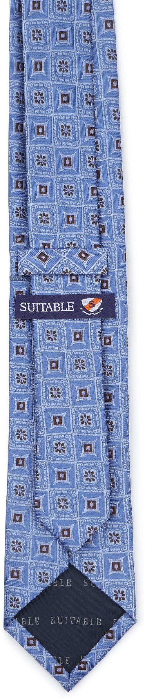 Suitable Slips Silke Print Blå Product / Achterkant
