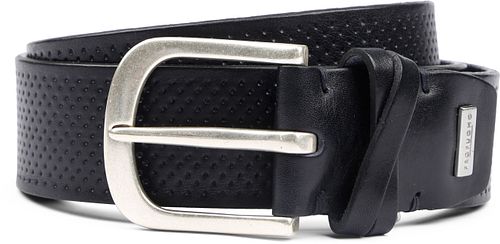 Profuomo Leather Belt Roma Navy Product