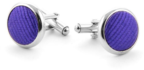 Gemelli in seta viola intenso F55 Product