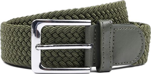 Pasek pleciony w kolorze khaki Product