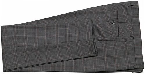 Suitable Suit Toulon Wool Check Grey Brown Product / Detail