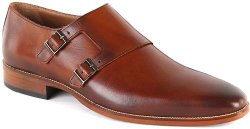 Passande Double Monk Strap Sko Konjak Product