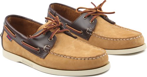 Sebago Chaussures Bateau Docksides Portland Beige Marron Product
