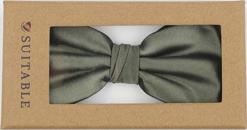 Suitable Satin Bow Tie Olive Verpakking