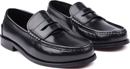 Suitable Penny Loafers Leather Black