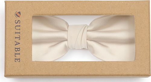 Suitable Satin Pajarita Beige Verpakking
