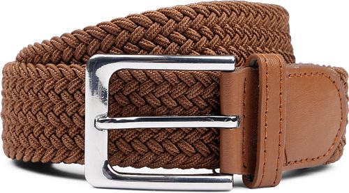 Suitable Cintura intrecciata taupe cognac Product