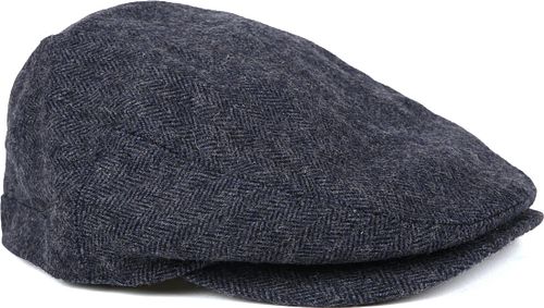 Barbour Barlow Flat Cap Herringbone Navy Product