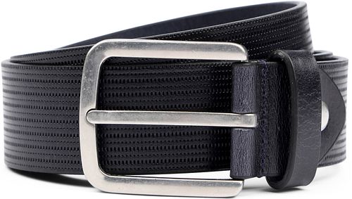 Cinturón Suitable de piel texturizada en azul marino Product