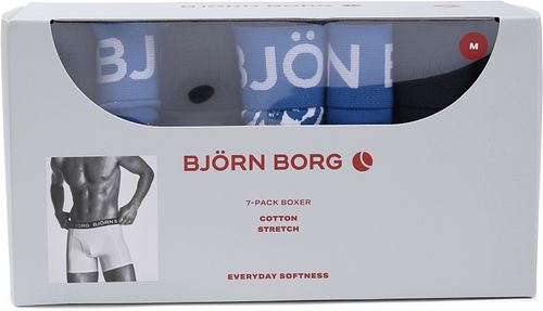 Björn Borg Boxershorts Bomuld Stræk 7-Pakke Multicolour Verpakking