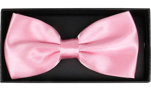 Suitable Satin Bow Tie Pink Verpakking