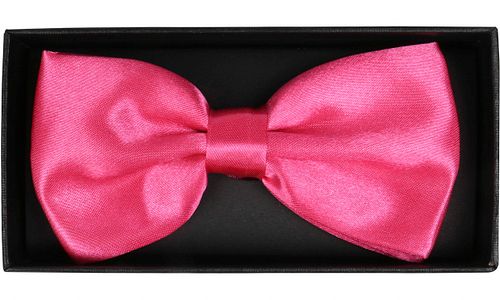 Suitable Noeud Papillon en Soie Rose Fuchsia Verpakking