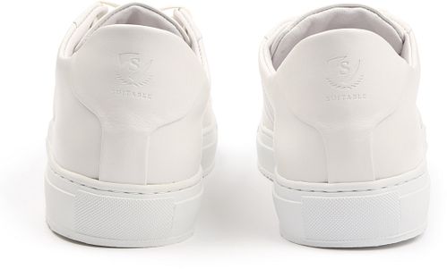 Suitable Nubuck Skave Sneaker Vit Product / Achterkant