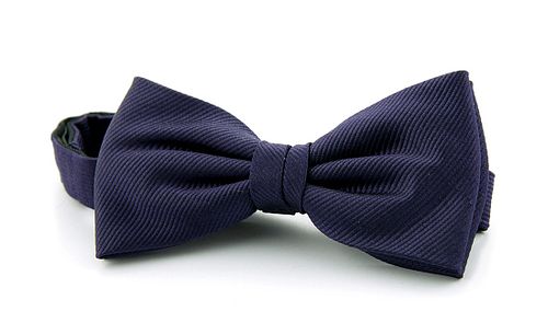 Silk Bow Tie Dark Purple F62 Product