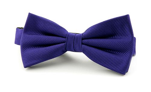 Silk Bow Tie Deep Purple F55