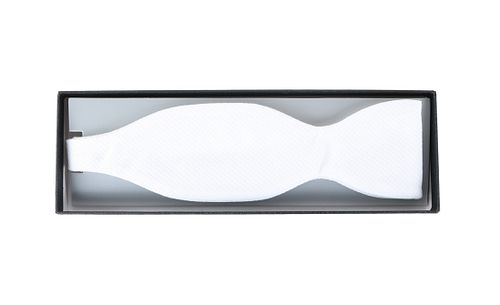 Self Tie Bow Tie Donau White Verpakking