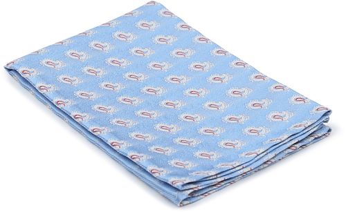 Suitable Sidenscarf Ljusblå Print Product