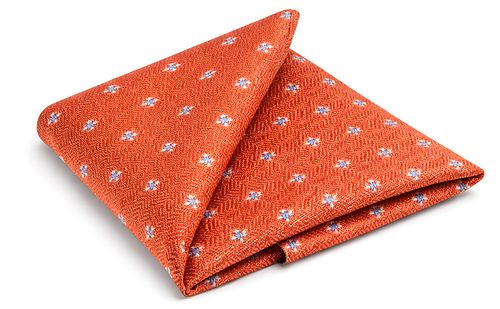 Poszetka Suitable z jedwabiu Blue Star w kolorze czerwonym Product